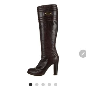 Chloé Leather Stud Accent Boot